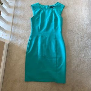 Teal Banana Republic Slim Fit Dress